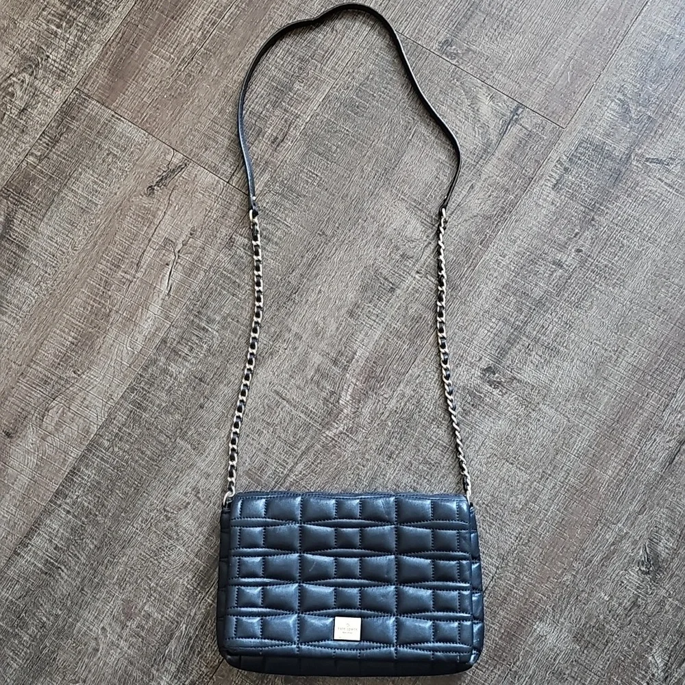 Kate Spade - Black Quilted Crossbody Bag - Picture 2 of 11